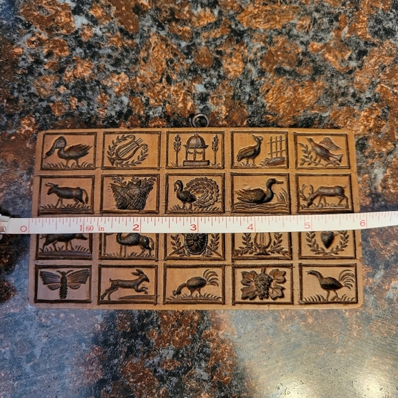 Vintage House On The Hill Mixed Motifs Springerle Mold Wood Marzipan Shortbread - Picture 4 of 5